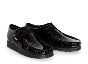 Supreme Clarks Patent Leather Wallabee "Black" 24.5cm SUP-CL-24SS-BLK