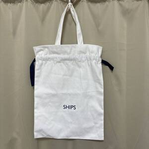 ☆新品同様☆SHIPS プレゼント用　コットン　ショップバッグ　巾着