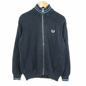 FRED PERRY 子供服 イタリア製 コットンニット ジップ セーター size12YRS/フレッドペリー　0503