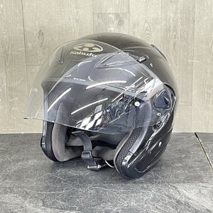 OGK kabuto AVAND2 ジェットヘルメット 【中古】 XLサイズ 61-62cm ブラック バイク用品 /57554