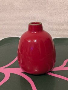 送料込み【未使用】ヒースセラミックス花瓶　HEATH ceramics フラワーベース　赤