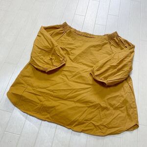 3948☆ UNITED ARROWS GREEN LABEL RELAXING トップス 7分丈袖 ブラウス カジュアル レディース ベージュ