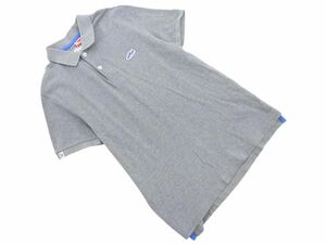 PUMA プーマ ワッペン ポロシャツ sizeM/グレー ■◆ ☆ eec7 メンズ