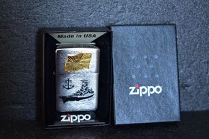 [未着火] ZIPPO 戦艦大和 メタル張り 2016年製 ジッポー 送料230円