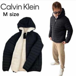 カルバンクライン CALVIN KLEIN アウター 中綿 ジャケット CM155780 ブラック Mサイズ CALVIN KLEIN MENS PACKABLE HOODED JACKET 新品