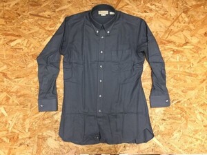 手触り柔らか◎ アクアスキュータム Aquascutum 伊勢丹 紳士服 ボタンダウン長袖ドレスシャツ メンズ チャコールグレー