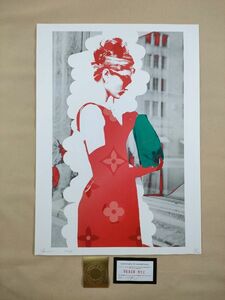 #111 DEATH NYC 世界限定ポスター 現代アート ポップアート Audrey Hepburn オードリーヘップバーン ティファニーで朝食を