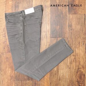 AMERICAN EAGLE/29インチ/美脚デニムパンツ 0117-6433 ストレッチ◎ ウォッシュ 製品染め 新品/グレー/ih279/