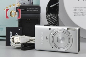 【中古】Canon キヤノン IXY 100F シルバー コンパクトデジタルカメラ 元箱付き