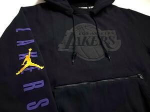 JORDANジョーダン × LOS ANGELES LAKERSレイカーズ 後付けパーカー sizeXL