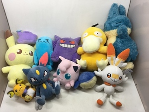 01w4751 ① ポケモン ぬいぐるみ まとめ ゲンガー ゴンベ メタモン ソーナンス コダック ニューラ プリン ピカチュウ 他 中古品