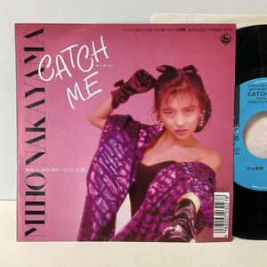 中山美穂 / CATCH ME / BAD BOY / 7inch レコード / EP / 1987 / 角松敏生 / 鷺巣詩郎 / CITY POP / 230407