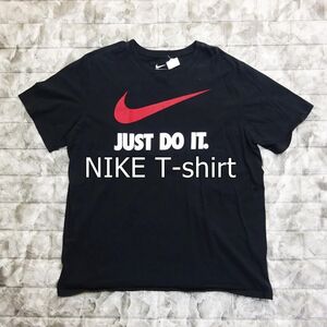 ナイキ プリントTシャツ XL ブラック 赤 スウッシュ JUST DO IT 8007