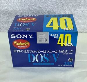 【未開封】SONY ソニー フロッピーディスク3.5インチ DOS/V フォーマット済み 2HD 40枚 Windows