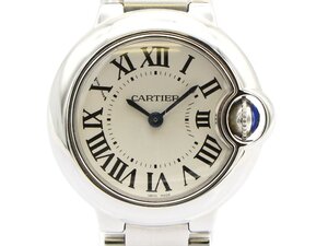 【 カルティエ CARTIER 】 腕時計 W69010Z4 バロンブルーSM 28mm SS クォーツ レディース 新着 70320-1