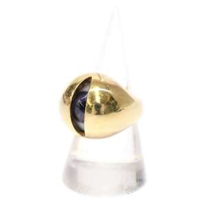 UNDER COVER アンダーカバー 19AW glass eye ring blue アイリング ゴールド 約21号 IT8R4SN008MG