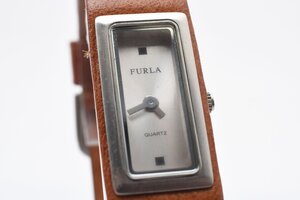 ケース付き フルラ スクエア シルバー クォーツ レディース 腕時計 FURLA