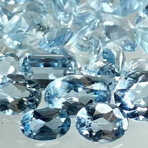 ≪天然アクアマリンおまとめ 100.5ct≫o ルース 裸石 宝石 ジュエリー jewelry aquamarine ベリル 1W