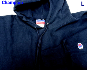 L 未使用【Champion Reverse Weave PULLOVER HOODED SWEAT SHIRT デッド 3色タグ チャンピオン リバースウィーブ プルオーバーパーカー】