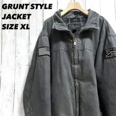 アメリカ古着　GRUNT STYLE ジップアップジャケット　サイズXL グレー