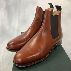 CROCKETT&JONES クロケットアンドジョーンズ ショートブーツ サイドゴアブーツ ブラウン系 4.5 [D3297]