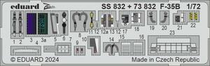 エデュアルド(73832) 1/72 F-35B用エッチングパーツ(タミヤ用)