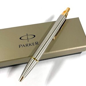 PARKER/パーカー ツイスト式ボールペン ゴールド×シルバー コンビ 筆記用具 筆記確認済み