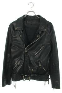 クロムハーツ Chrome Hearts JJ DEAN/JJディーン サイズ:S ラージクロスカスタム ダガージップライダースレザージャケット 中古 SJ02