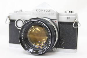 【訳あり品】 コニカ Konica Autorex P Hexanon 57mm F1.4 ボディ レンズセット v9365