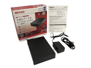 BUFFALO バッファロー 外付けハードディスク HD-LE4U3-BB ブラック 4TB 直接お渡し歓迎 AZK612606大