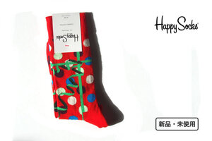 送料無料★新品｜未使用｜ハッピーソックス｜happy socks｜クルー丈ソックス｜クリスマスソックス｜Christmas Dots