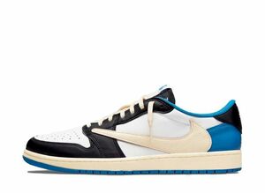 Travis Scott Fragment Nike Air Jordan 1 Low OG SP "Military Blue" 25.5cm DM7866-140