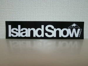 NEW♪アイランドスノー islandsnow island snow ステッカー デカール／ブラック　　#カイルア kailua