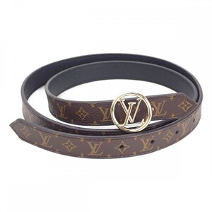 【中古】【Sランク】ルイヴィトン LOUIS VUITTON サンチュール LVサークル 20MM リバーシブル M0300U モノグラム ベルト ブラウン サイズ90