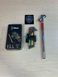 【美品】wera 967/9 TORX トルクスレンチ+ワイズ トリプルハンドル&マジカアダプタ ボールポイント Wera DIY いじり止め