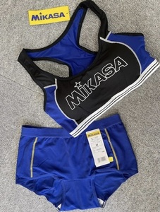 MIKASA スポーツブラ ショーツ セット　M size blue/blue