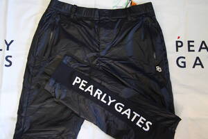 ★正規品★パーリーゲイツ PEARLY GATES★マイクロファイバー テクノストレッチ裏地中わた一体化防寒パンツ★軽量★保温性★ネイビー★5 L