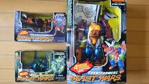 ●米国購入の3点セット KENNER OPTIMAL OPTIMUS、KENNER SCAVENGER、HASBRO CYBERSHARK パワードコンボイ インフェルノ サイバーシャーク