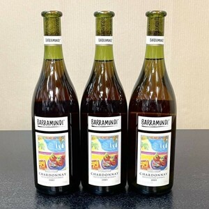 ★☆未開栓保管品 白ワイン 3本セット BARRMUNDI CHARDONNAY 2001年 オーストラリア産 750ml☆★