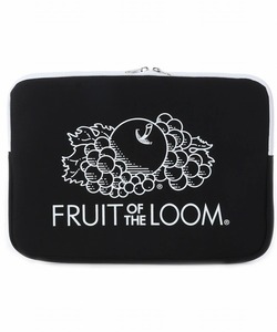 FRUIT OF THE LOOM フルーツオブザルーム　13インチ ソフト PCケース　（ブラック）　フルーツ柄 パソコンケース　