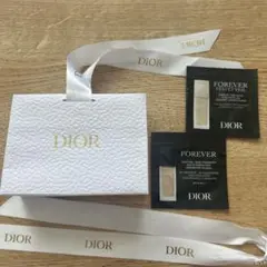 Dior ショップバック、リボン、サンプル化粧下地