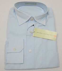 ●定価16800円RAIKA INDUSTRYライカドレスシャツ(サックス,48(L),日本製)新品