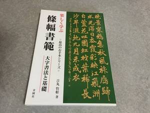 楽しく学ぶ條幅書範―大字書法と基礎