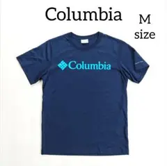 Columbia コロンビア　ロゴTシャツ　M 紺