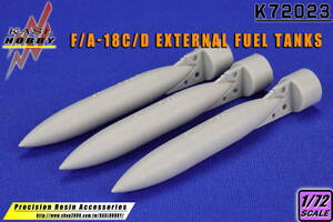 ◆◇KASL HOBBY【K72023】1/72 F/A-18C/Dホーネット 外部燃料タンク(3個入り)◇◆　