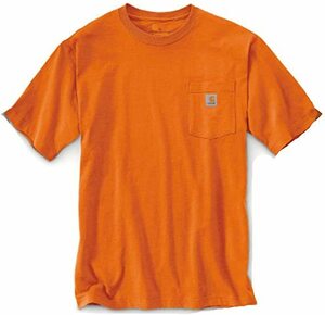 カーハート K87 ポケット Tシャツ　オレンジ　S　●新品　Carhartt