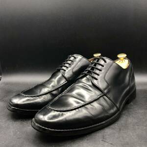 M2941 COLE HAAN コールハーン レザー ビジネスシューズ Uチップ 外羽根 メンズ 9 W 27.0cm相当 ブラック 黒 革靴 