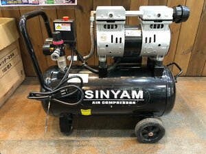 ◆SINYAM オイルフリーコンプレッサー XY-1030 30L 工具 中古◆13070★