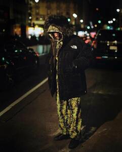 Supreme × THE NORTH FACE 23FW Week15 Leaf Sweatpant リーフ柄 スウェットパンツ M BLACK NEIGHBORHOOD SAPEur STUSSY