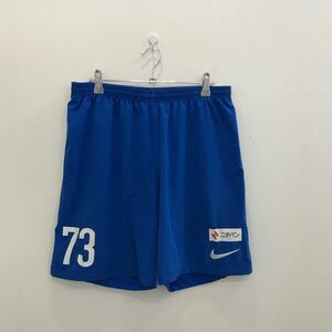 EI649 実物　NIKE ナイキ　ハーフパンツ　ブルー　スポーツウェア　ニチバン（株）　メンズM